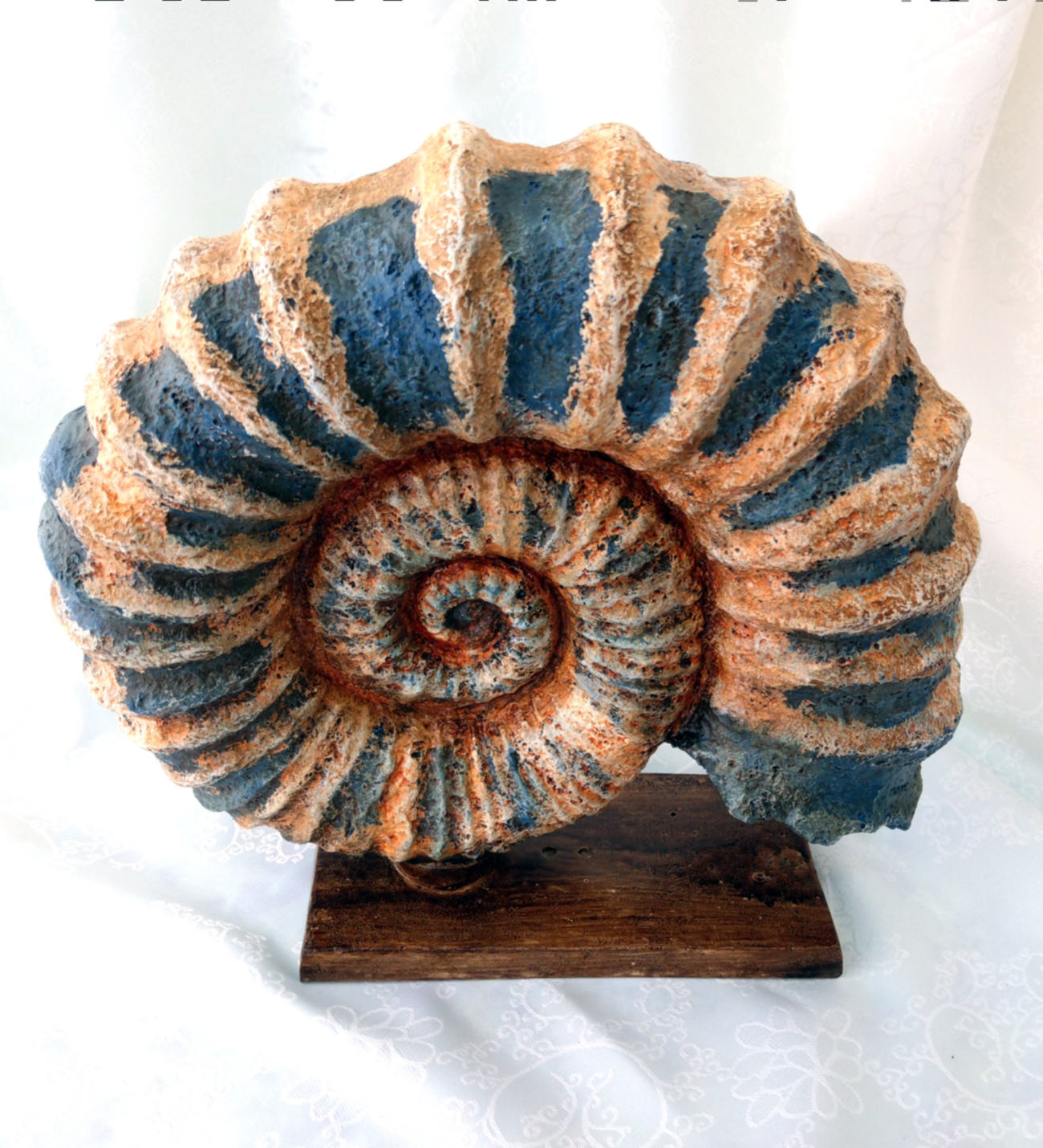 EL YAPIMI, DENİZ KABUĞU TEMALI DEKORATİF VİTRİN - RAF SÜSÜ – s119