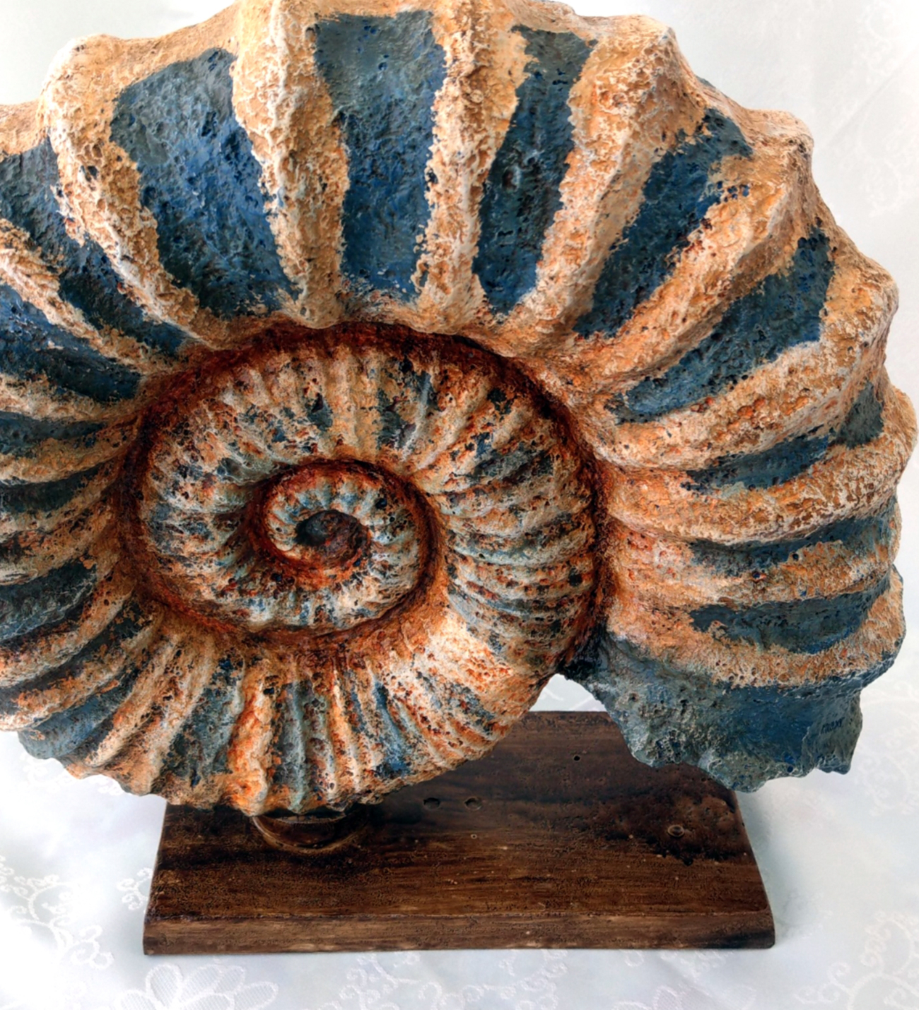 EL YAPIMI, DENİZ KABUĞU TEMALI DEKORATİF VİTRİN - RAF SÜSÜ – s119